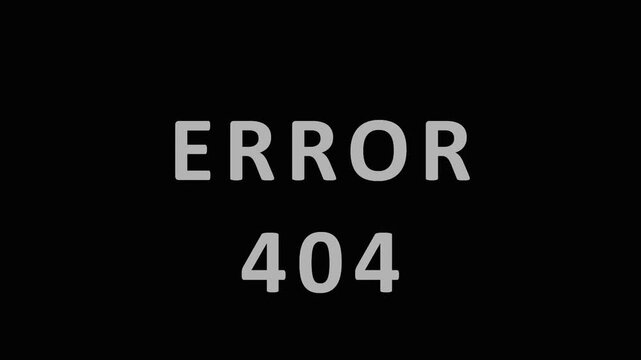 Digital Glitch Error 404 screen with chromatic aberration and digital noise during system failure