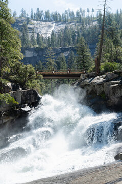 Bridge over Vernal Falls in Yosemite National Park