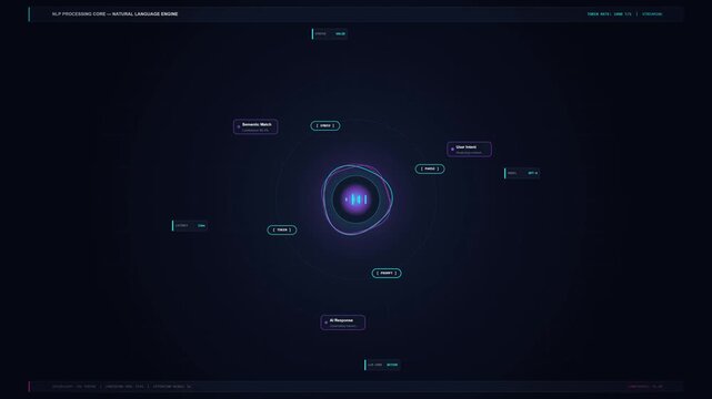 Digital Document Processing and Smart OCR Data Automation Workflow Motion Illustration