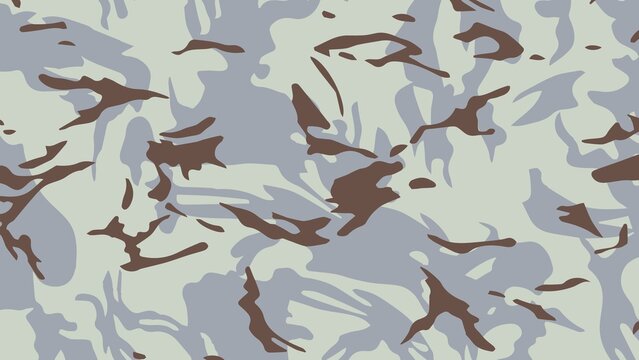 Light grey blue and brown abstract camouflage pattern seamless background vector camo texture for modern graphic design