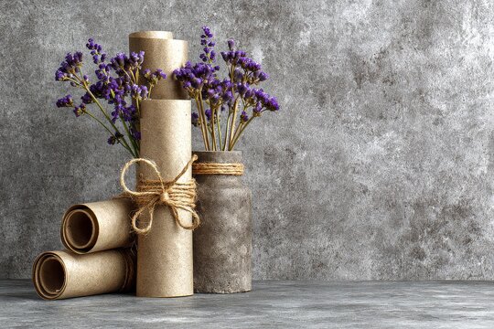 Flower bouquet, with traditional craftsmanship and ambient light, soft shadows and refined