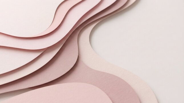 Soft pastel layers abstract background flowing curves gentle movement