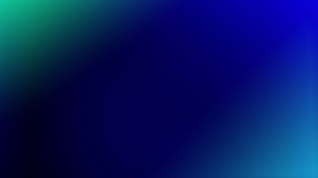 Abstract color gradient movement. Turquoise and deep blue color wash over white background. Smooth color transition vector animation. Minimalist chromatic backdrop for modern design