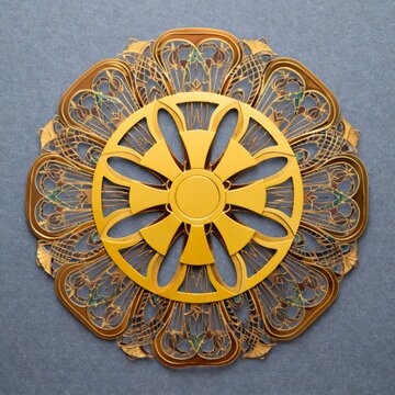 Intricate Golden Mandala Design