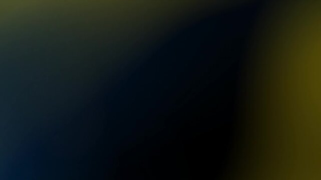 Abstract dark background with smooth flowing golden yellow light leaks and soft lens flare motion effects.