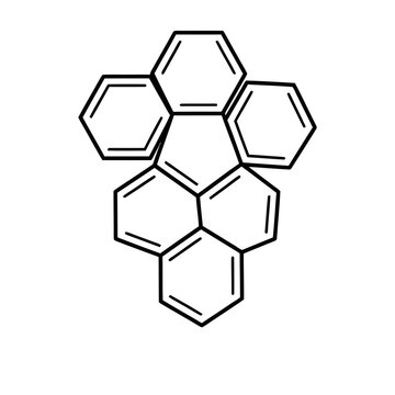 Molecular structure of coronene