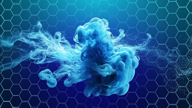 Seamless looping animated 3d abstract background featuring vibrant geometric patterns and smooth digital motion graphics for modern technology presentations.
