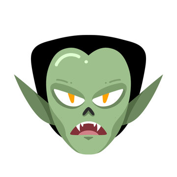 Green Goblin Fantasy Character Head