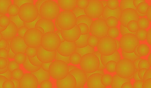 Vibrant orange and yellow overlapping circles creating a warm and energetic abstract pattern for digital designs