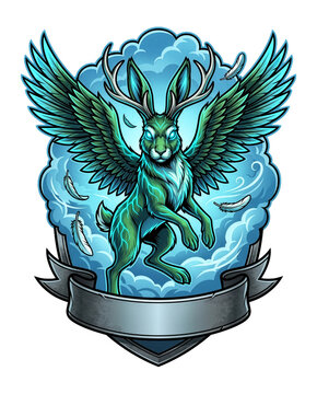 Skvader the Hybrid Winged Air Chimera Crest