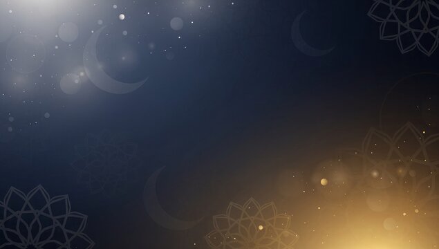 Mystical lotus mandala in cosmic space background