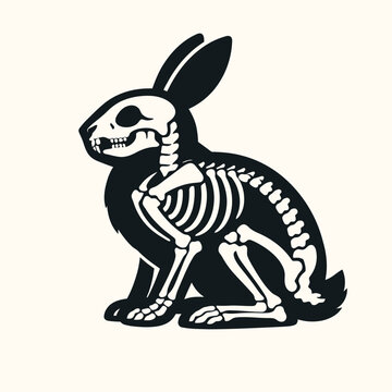 Gothic Rabbit Skeleton Xy