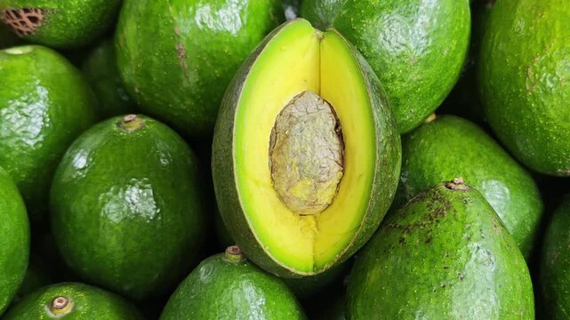 Fresh healthy avocado on a table
