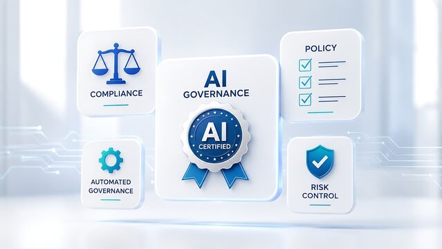 3D Conceptual Framework Tiles For Artificial Intelligence Governance And Automated Compliance