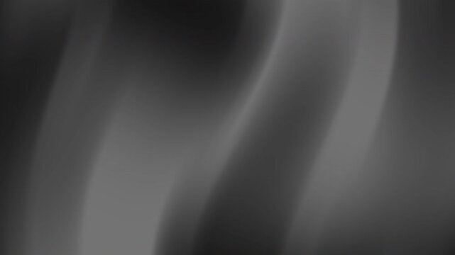 Dark Gray Black Abstract Wave Motion Background With Elegant Smoke Gradient Curves Animation