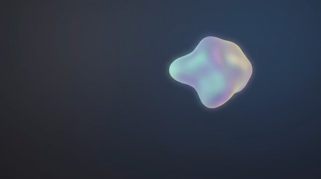 虹色に揺らめく光の球体
