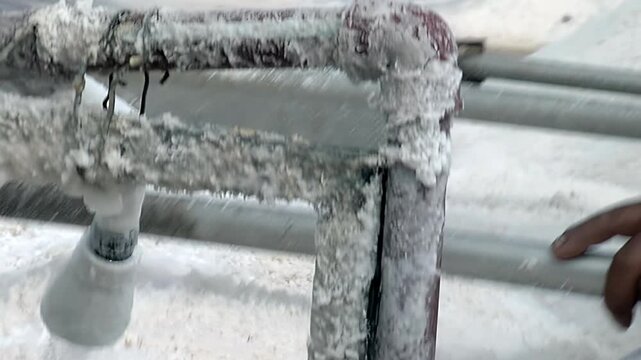 Industrial Salt Production and Filtering Equipment Operation at Salt Flat Extraction Facility in Argentina - 4K