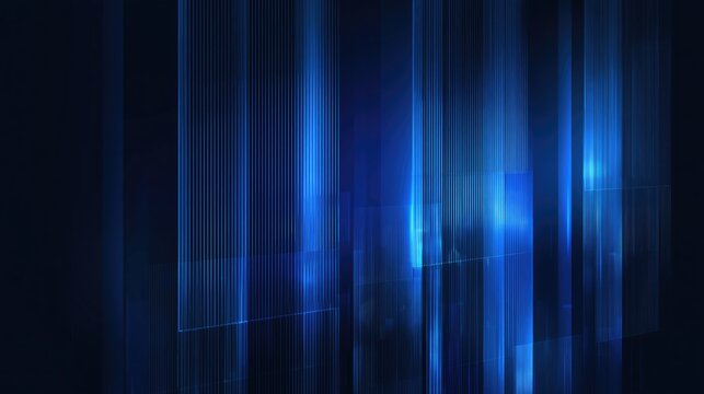 Growth strategy with abstract blue technology background showing digital innovation efficiency and speed