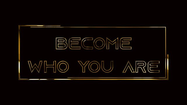 3d golden text animation quote motivation on the green screen background