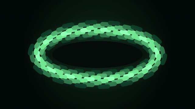 looping 3d animation torus woven ropes dragon snake scales scales effect motion graphic