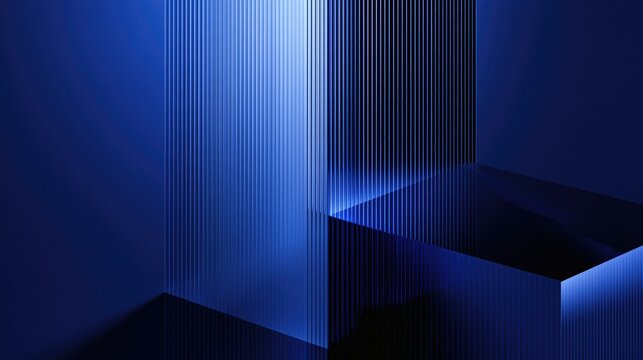 Growth and innovation with abstract blue geometric background for business and career development strategy