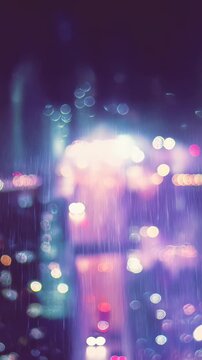Abstract bokeh lights with a vertical camera angle, creating a dreamy video effect. Live mobile wallpaper.