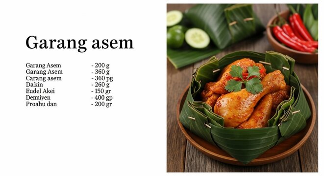 Traditional indonesian dish garang asem