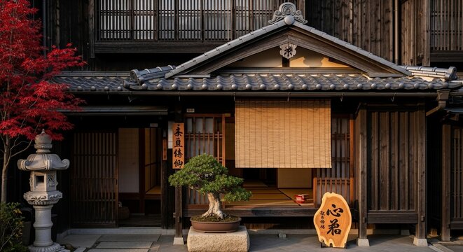 Traditional japanese house exterior