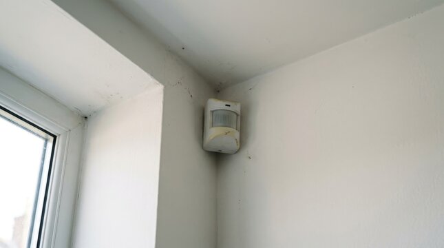 Motion sensor in shop corner