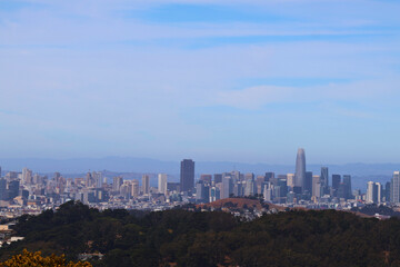 Fototapeta premium Blue Sky and San Francisco Overlook 2
