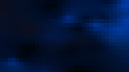 Obraz premium Abstract technology background featuring dark blue pixelated digital mosaic art style for modern computer wallpapers, cyber security concepts, AI data visuals, and graphic design projects. 