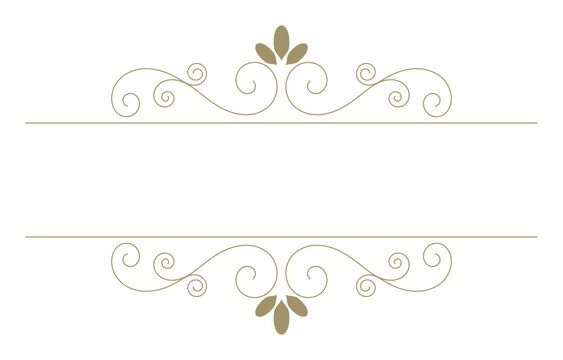 Vintage lines, simple frames, wedding card elements.