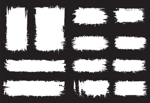 Set of different grunge brush stroke, Paint, ink brush, brush strokes, marker underline, text boxes, paintbrush grunge design elements, watercolor grunge texture, horizontal, lines, vector illustrator