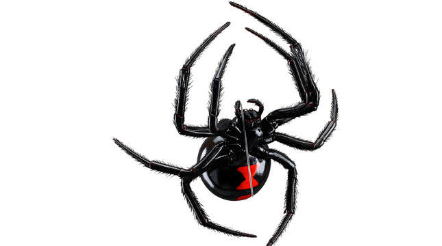 spider on white background