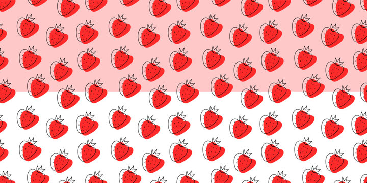 strawberry pattern background. strawberry fruit seamless pattern Seamless. strawberry fruit pattern background.	
