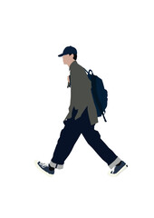 Fototapeta premium business man walking