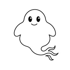Fototapeta premium Cute Ghost Character