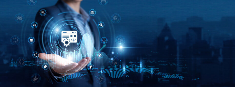 Full Stack Developer Hand Hold Software Development and Software Engineering global networking data. Coding Program, Application Architecture, Software Build, DevOps Integration
