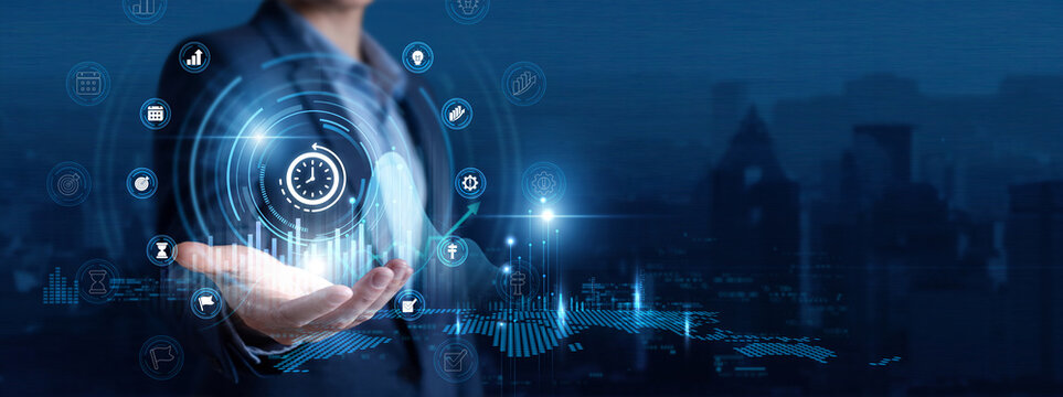 Productivity Coach Hand Hold Time Management and Operational Efficiency global networking data. Schedule Planning, Task Optimization, Workplace Efficiency, Time Tracking