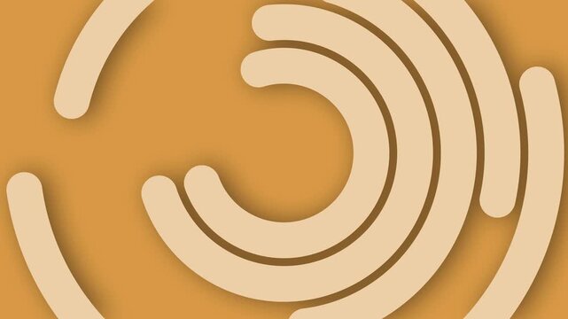 Concentric semicircles with soft shadows background animation