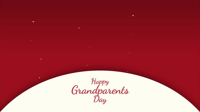 National grandparents day greeting card graphic pattern elegant red white geometric sparkle design high resolution digital background social media asset