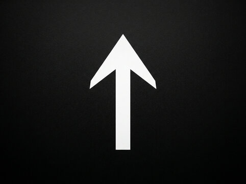 road sign with arrow