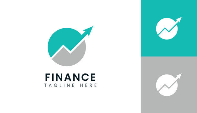 Modern Finance Circle Chart Logo Template