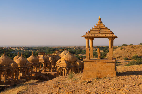 Bada Bagh royal chhatris Jaisalmer Rajasthan India