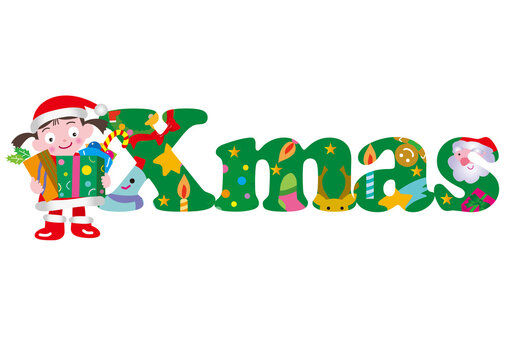 クリスマスのタイポグラフィ
