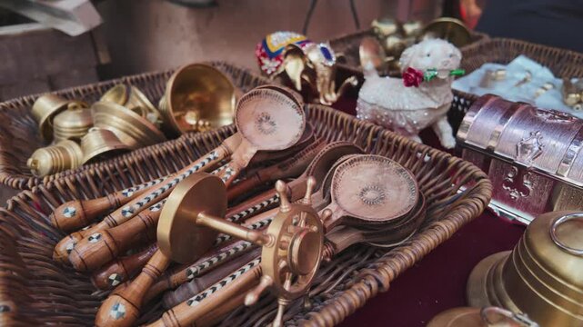 Traditional Copperware Shop and Hand Engraving in Kashgar Old Town