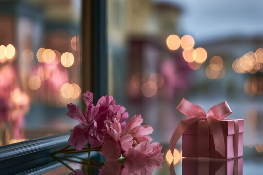 Peony flowers, against a minimal background with warm light and refined detail