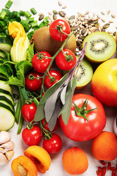 Products containing vitamin C.