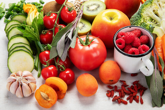 Products containing vitamin C.