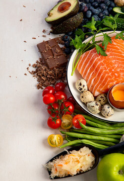 Beauty nutrition and anti-aging skincare concept.
